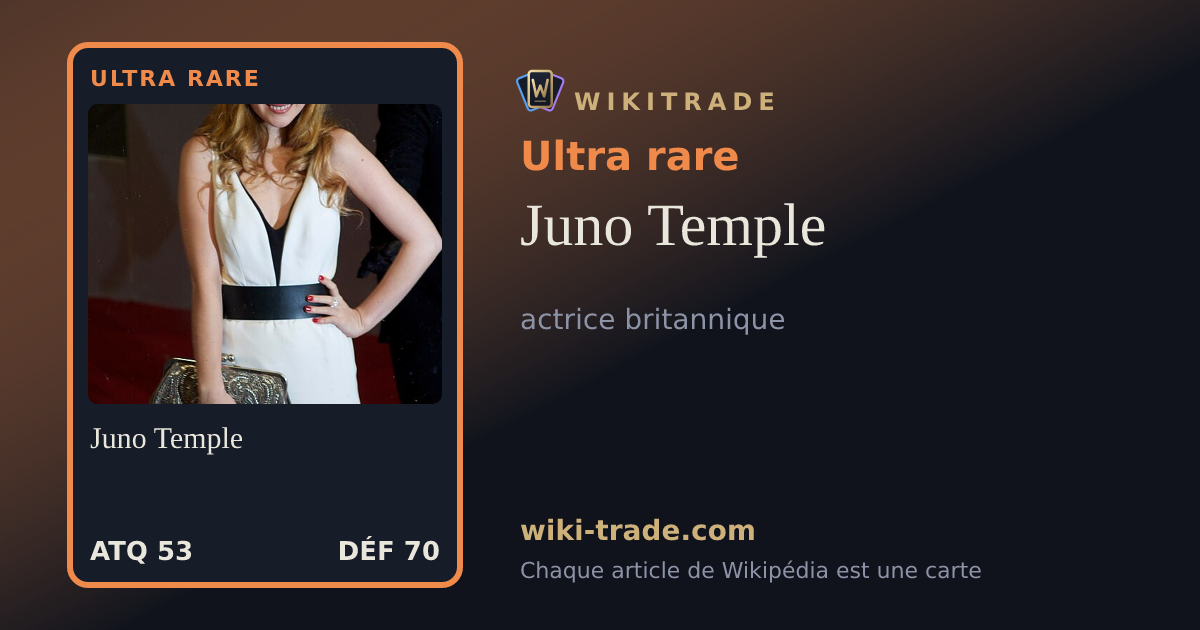Juno Temple — carte Ultra rare