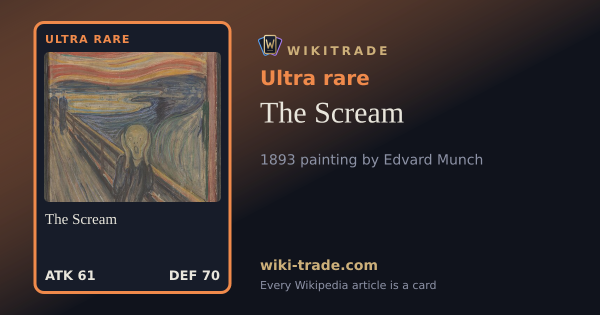 The Scream — Ultra rare card