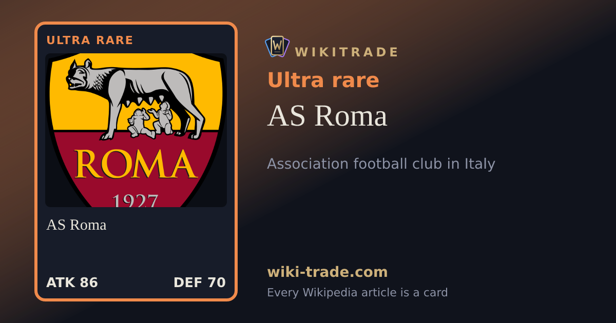 AS Roma — Ultra rare card