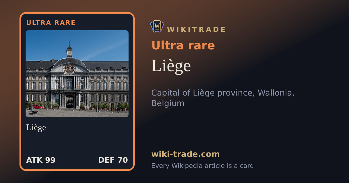 Liège — Ultra rare card
