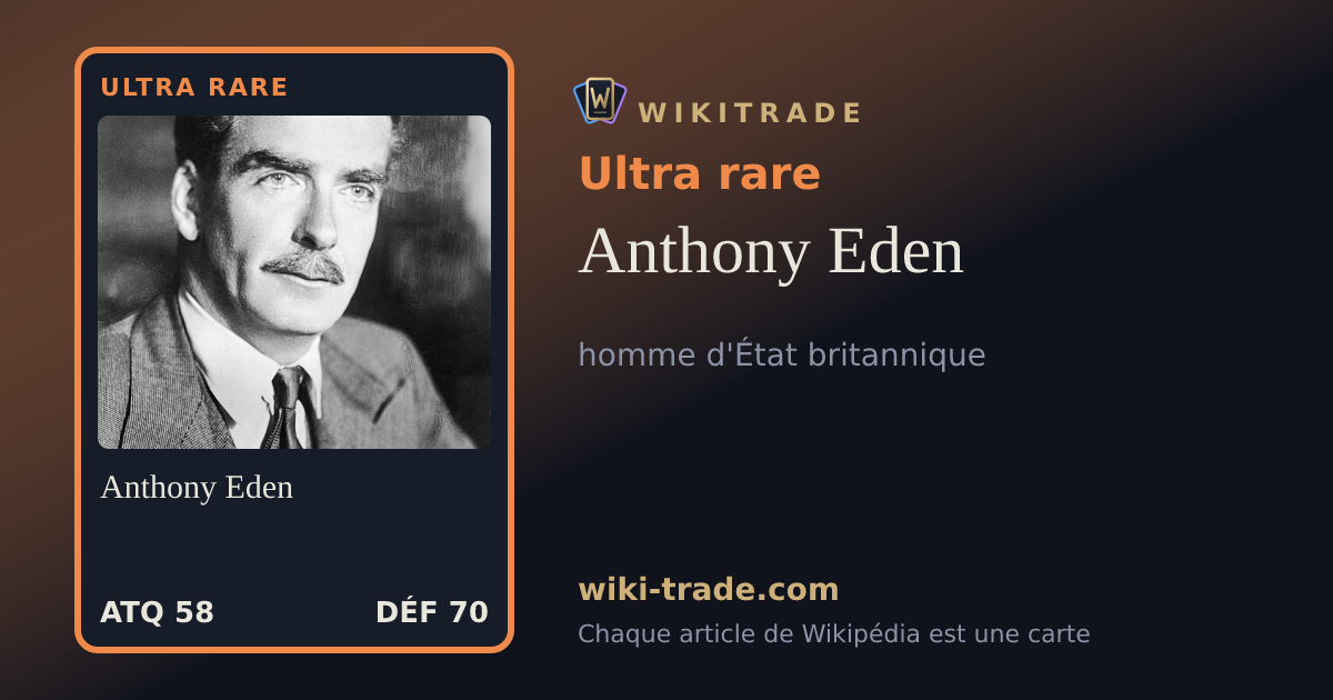 Anthony Eden — carte Ultra rare