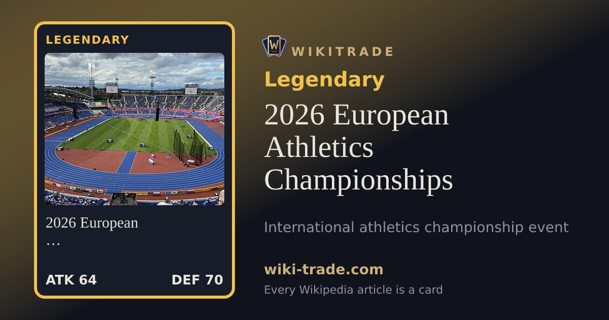 2026 European Athletics Championships — Legendary card