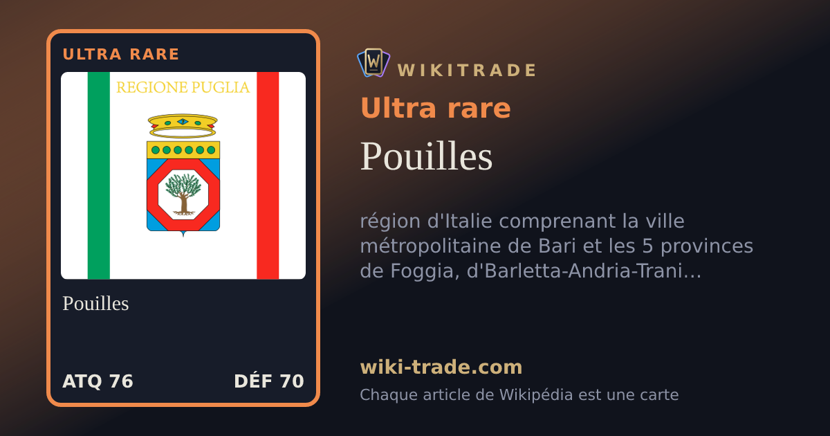 Pouilles — carte Ultra rare