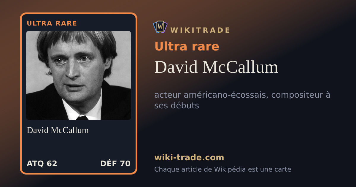 David McCallum — carte Ultra rare
