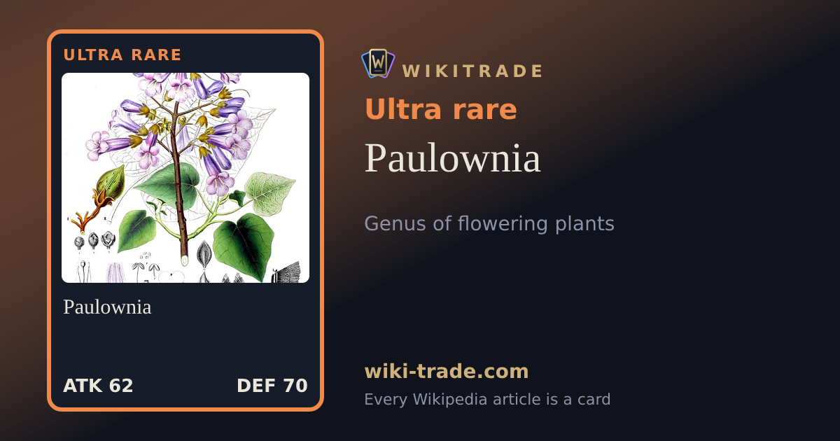 Paulownia — Ultra rare card
