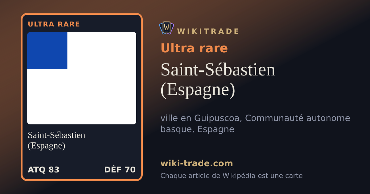 Saint-Sébastien (Espagne) — carte Ultra rare