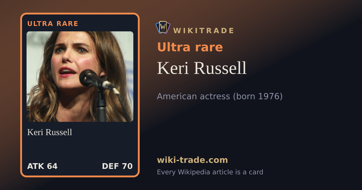 Keri Russell — Ultra rare card