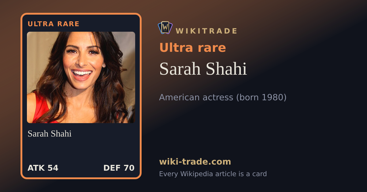Sarah Shahi — Ultra rare card