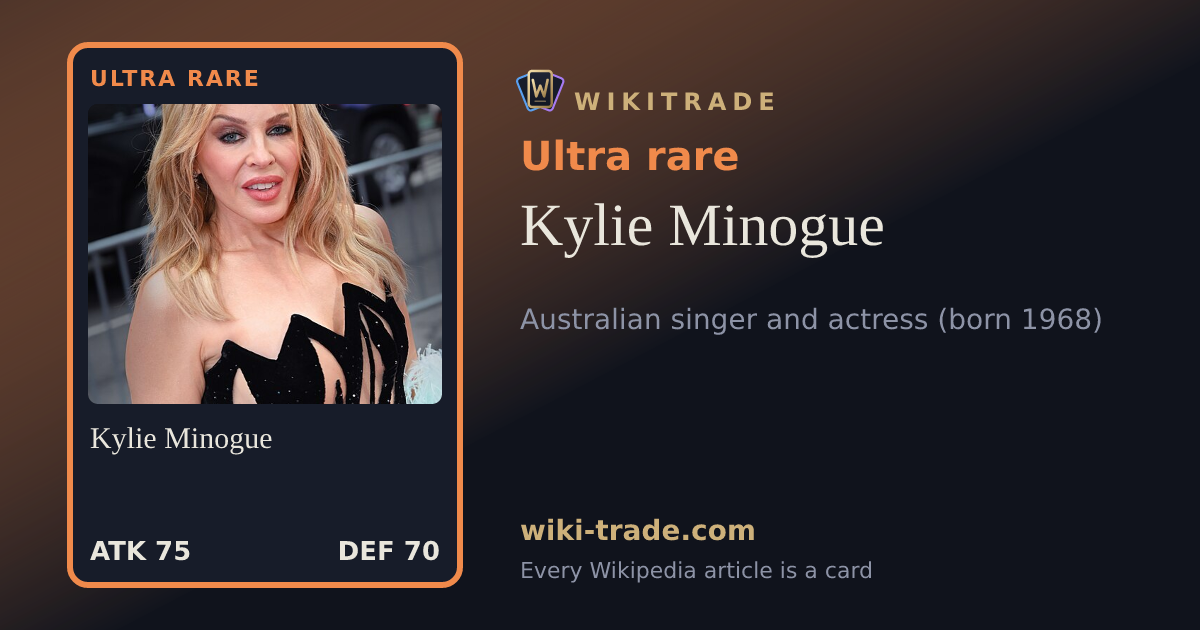 Kylie Minogue — Ultra rare card