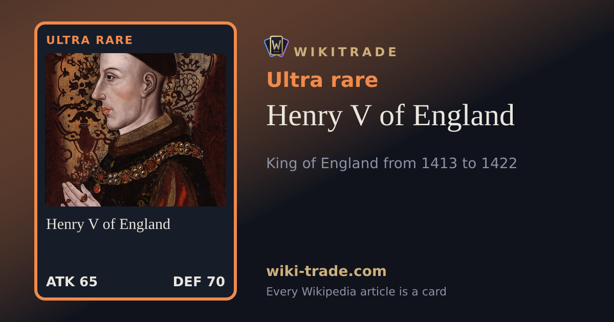 Henry V of England — Ultra rare card