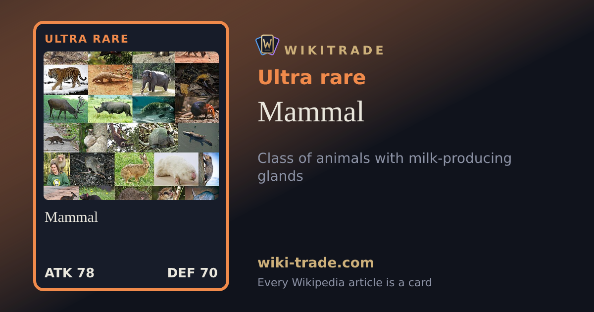 Mammal — Ultra rare card