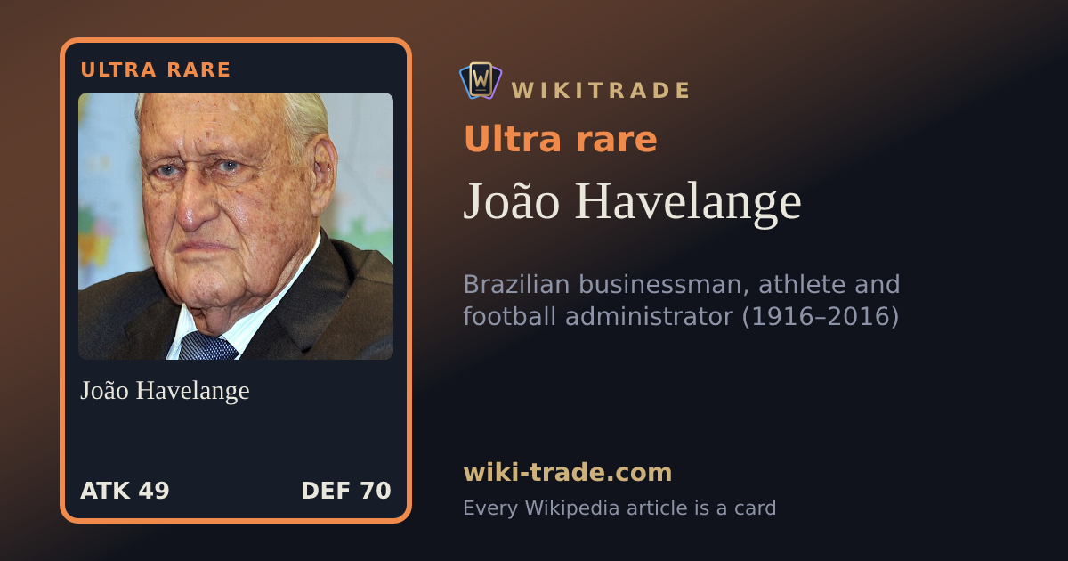 João Havelange — Ultra rare card