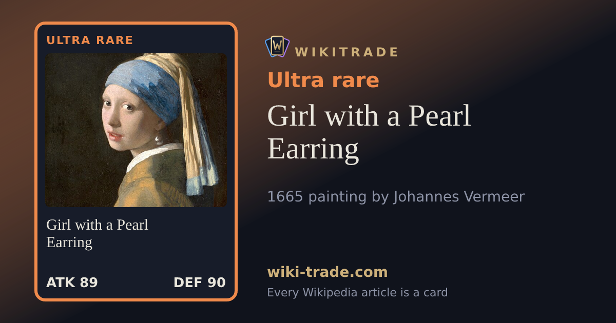 Girl with a Pearl Earring — Ultra rare card