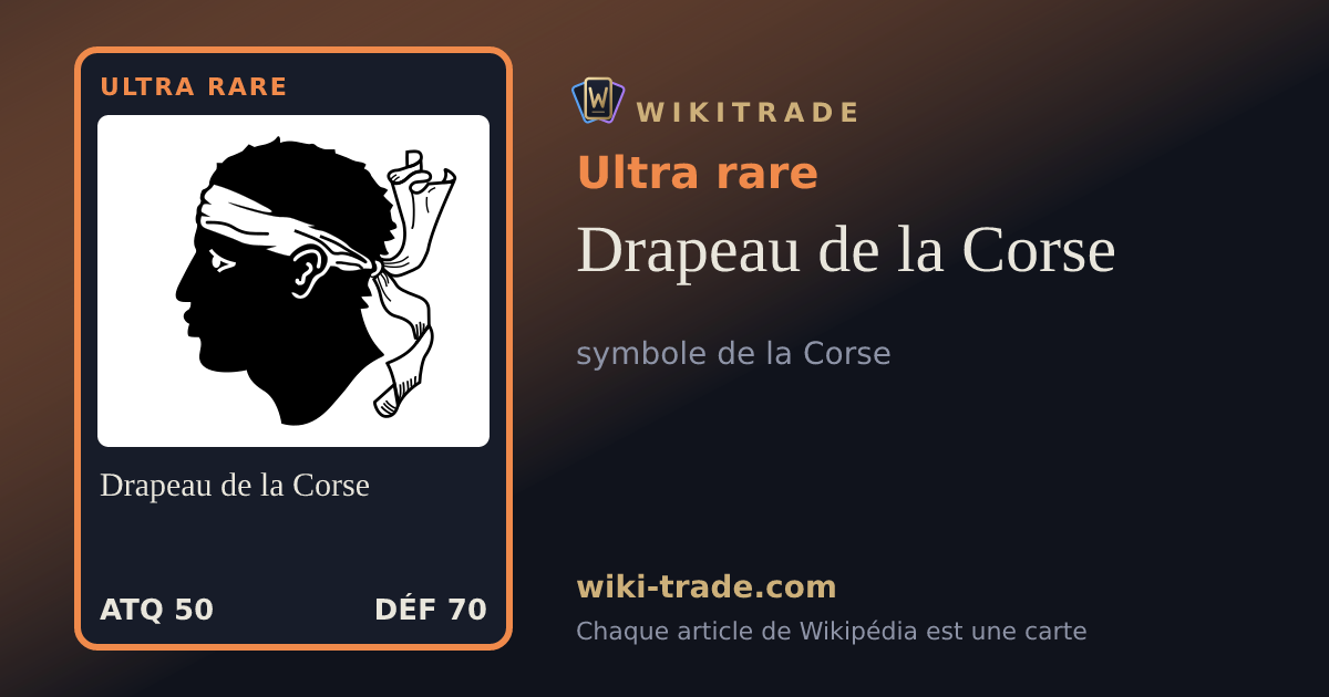 Drapeau de la Corse — carte Ultra rare