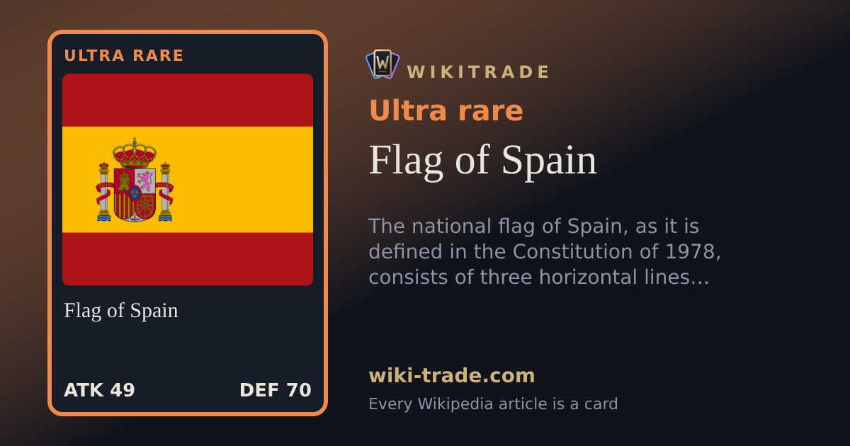 Flag of Spain — Ultra rare card