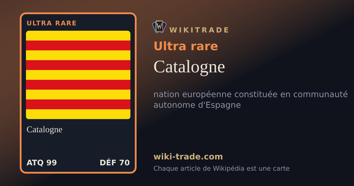 Catalogne — carte Ultra rare
