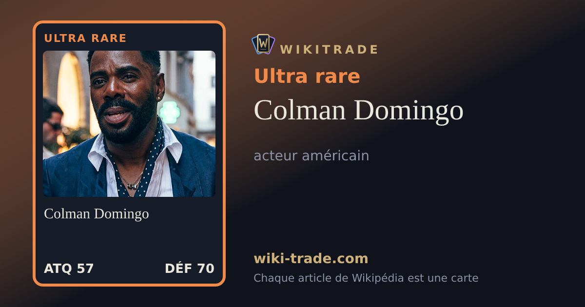 Colman Domingo — carte Ultra rare