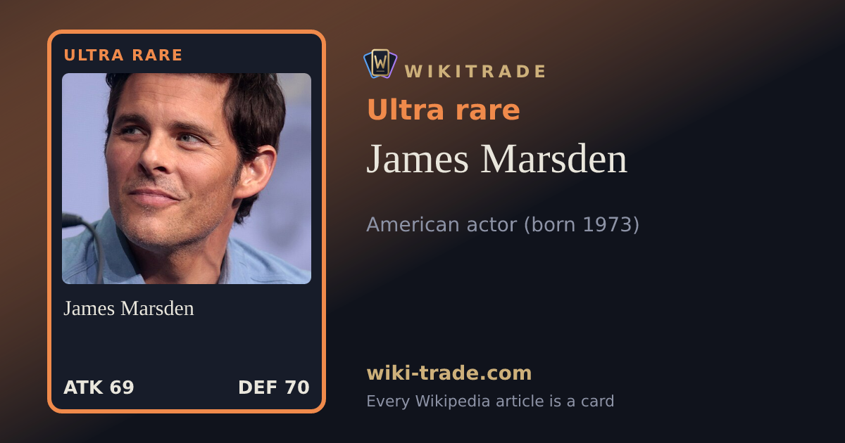 James Marsden — Ultra rare card