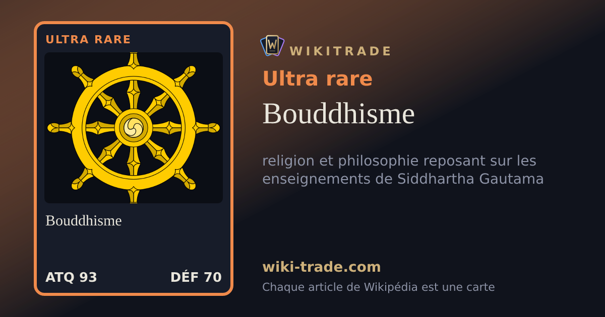 Bouddhisme — carte Ultra rare