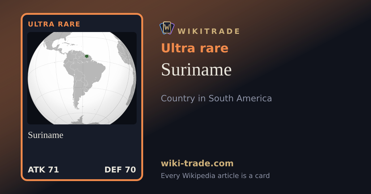 Suriname — Ultra rare card