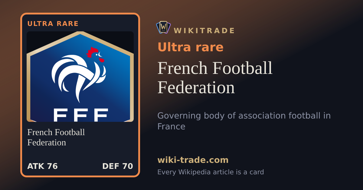 French Football Federation — Ultra rare card