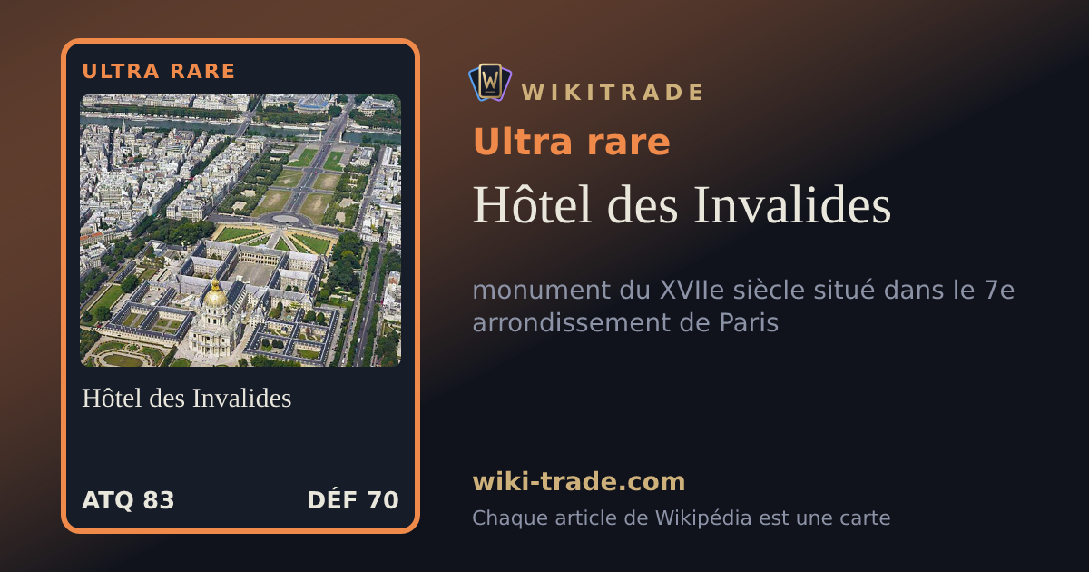 Hôtel des Invalides — carte Ultra rare