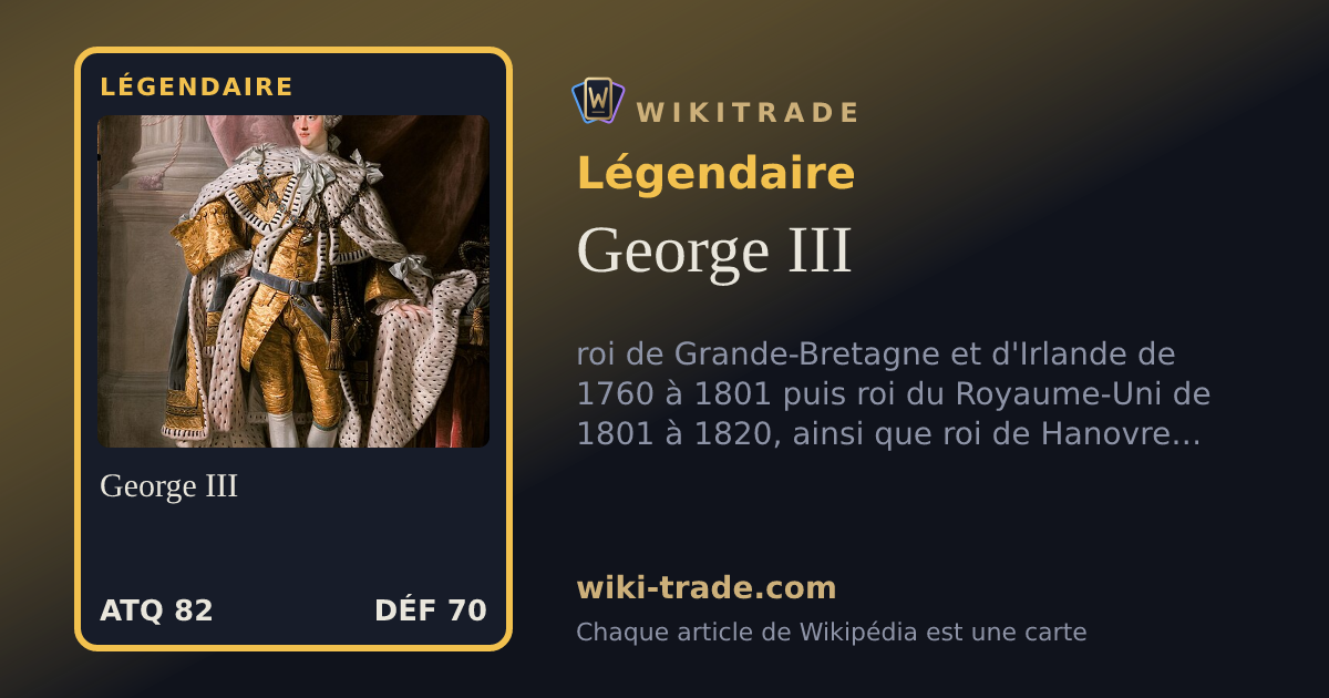 George III — carte Légendaire