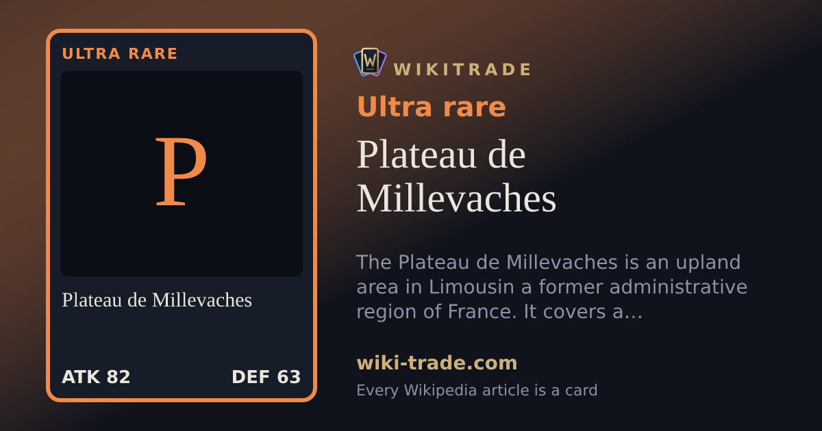 Plateau de Millevaches — Ultra rare card