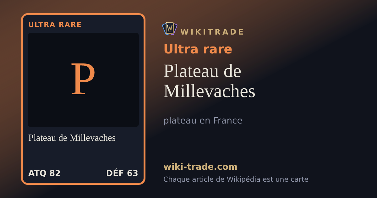 Plateau de Millevaches — carte Ultra rare