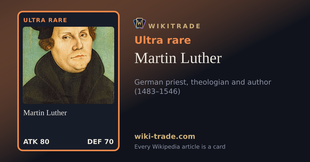 Martin Luther — Ultra rare card