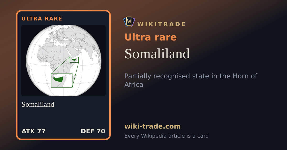 Somaliland — Ultra rare card
