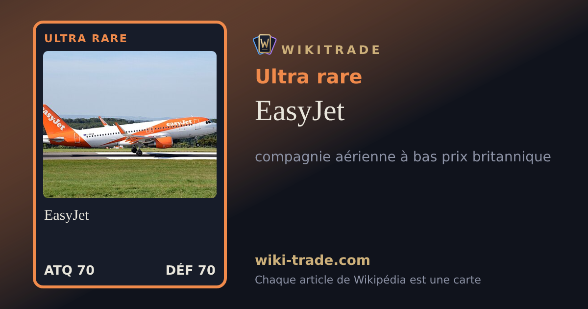 EasyJet — carte Ultra rare
