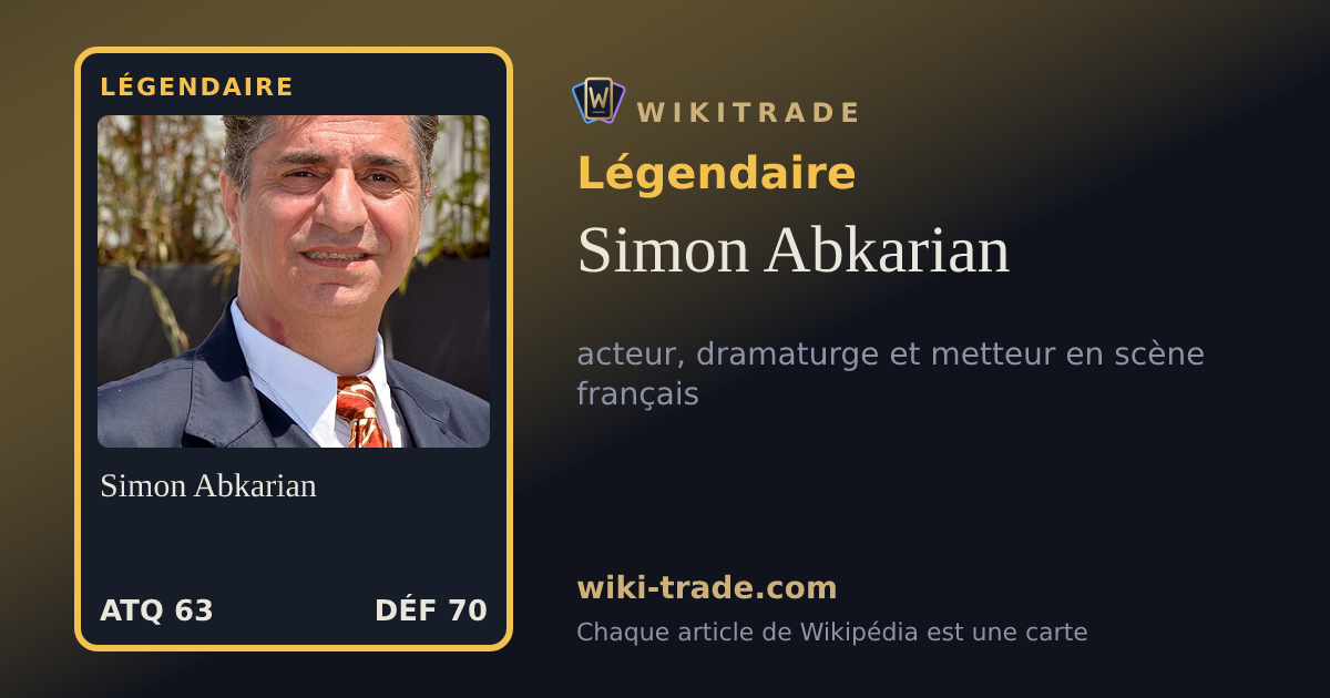 Simon Abkarian — carte Légendaire