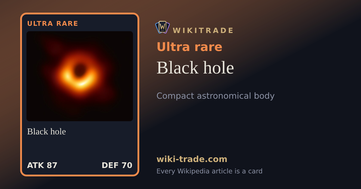 Black hole — Ultra rare card