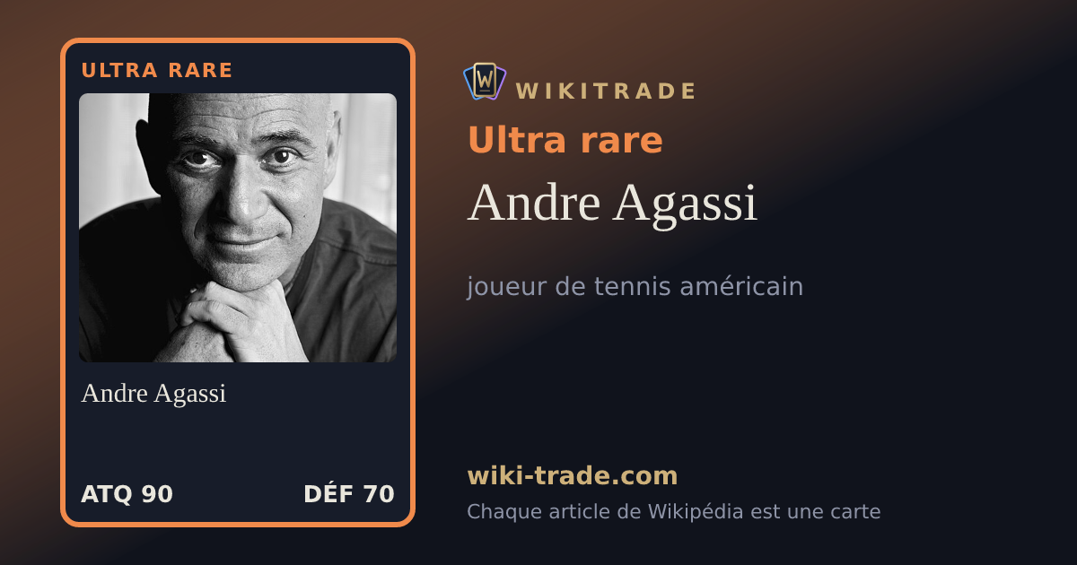 Andre Agassi — carte Ultra rare