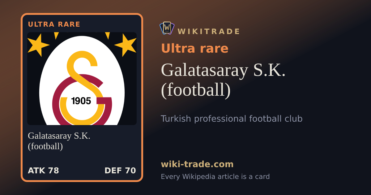 Galatasaray S.K. (football) — Ultra rare card