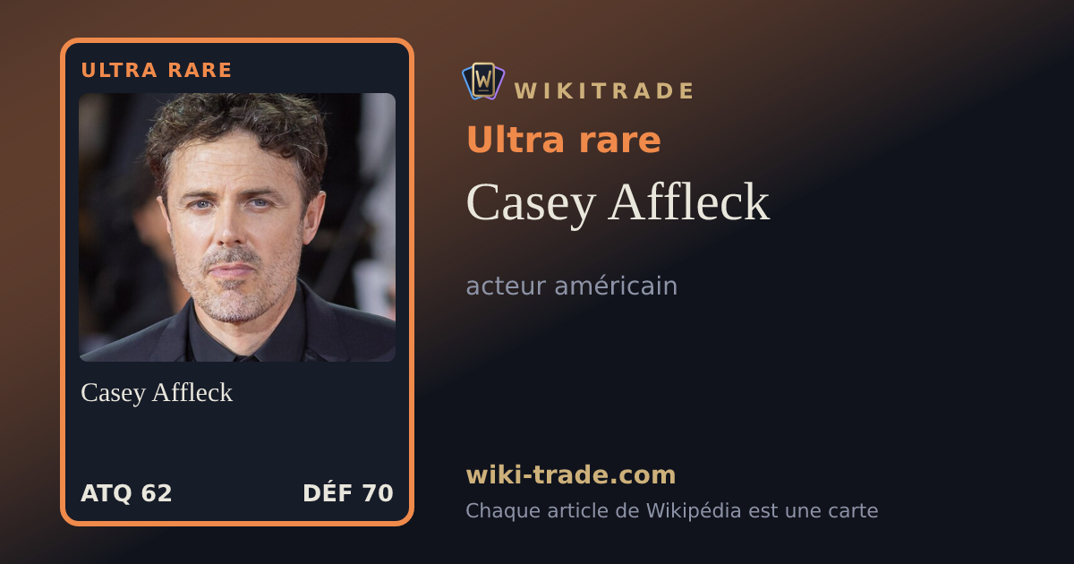 Casey Affleck — carte Ultra rare
