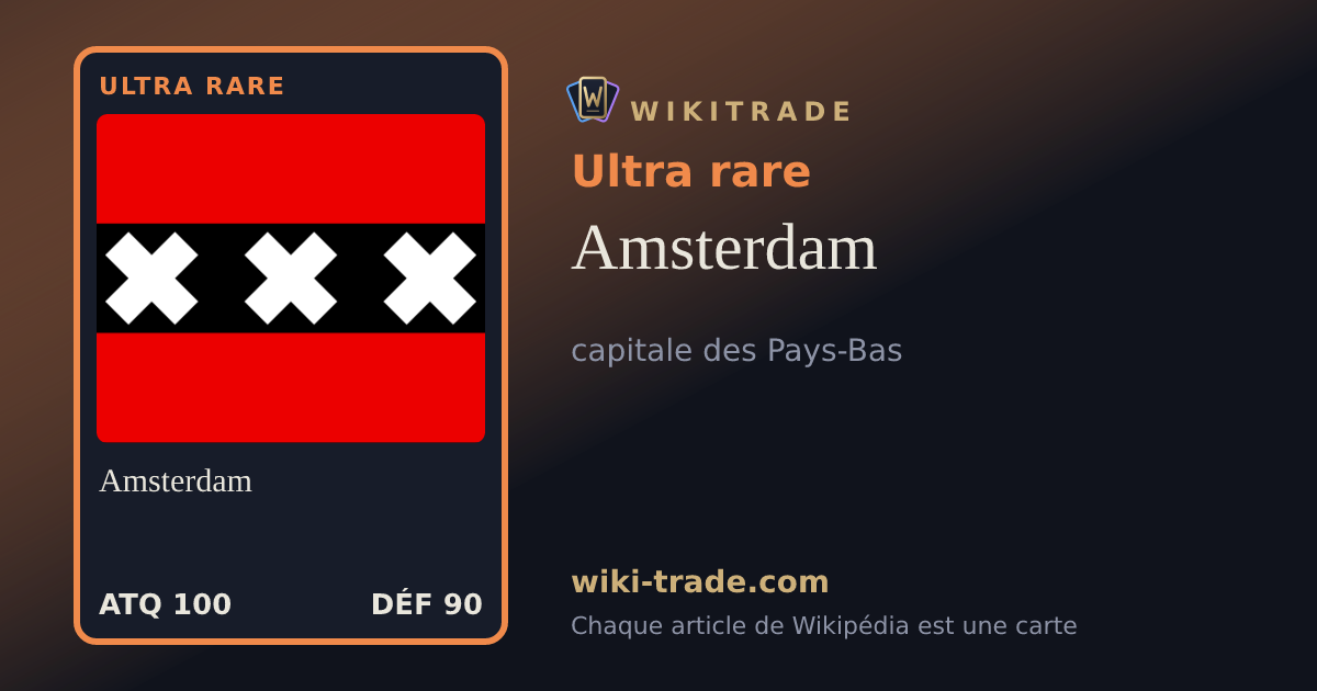 Amsterdam — carte Ultra rare