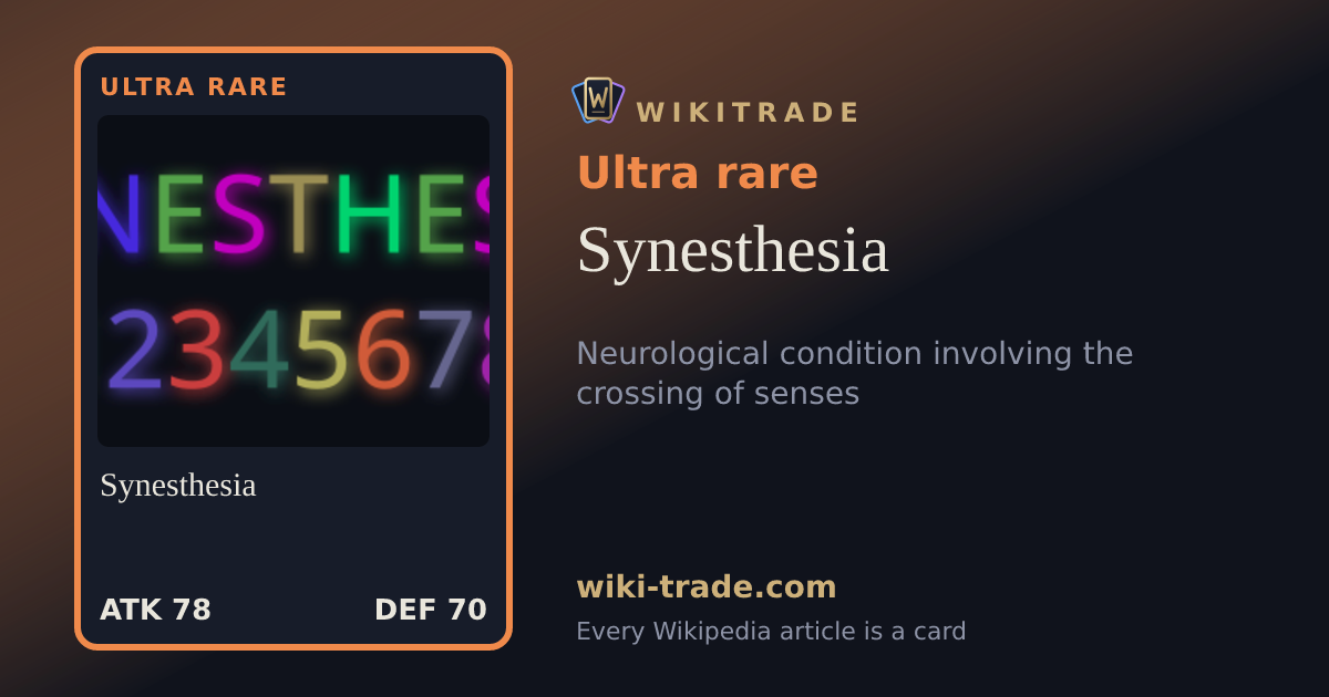 Synesthesia — Ultra rare card