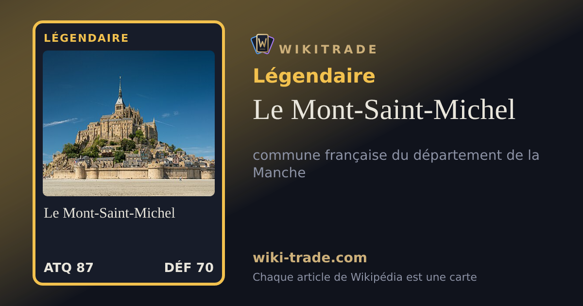 Le Mont-Saint-Michel — carte Légendaire