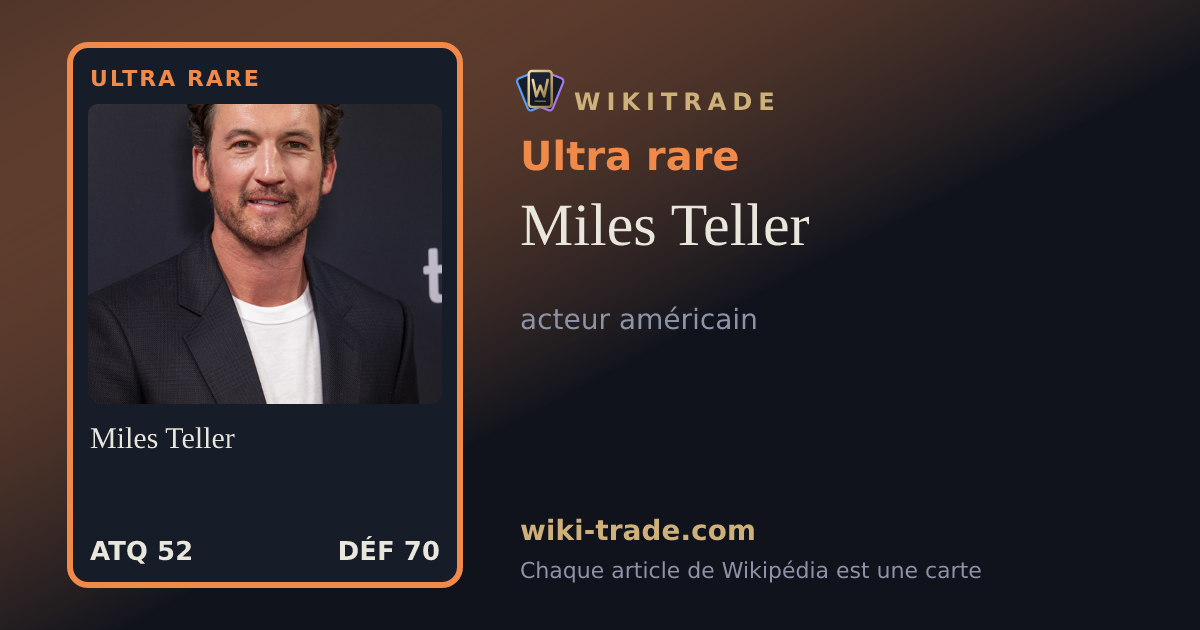 Miles Teller — carte Ultra rare