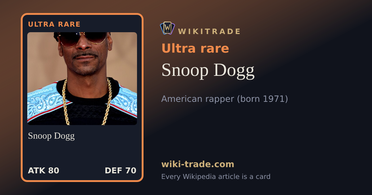Snoop Dogg — Ultra rare card