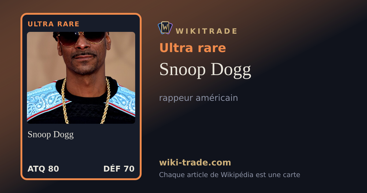 Snoop Dogg — carte Ultra rare