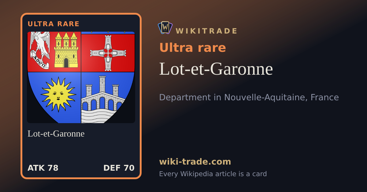 Lot-et-Garonne — Ultra rare card