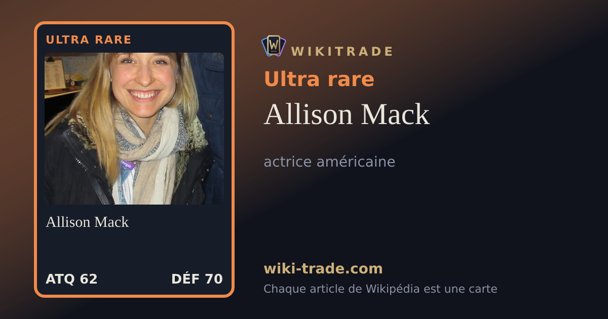 Allison Mack — carte Ultra rare