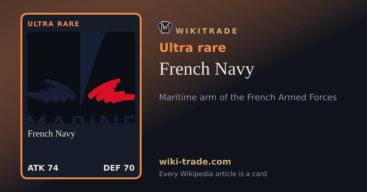 French Navy — Ultra rare card