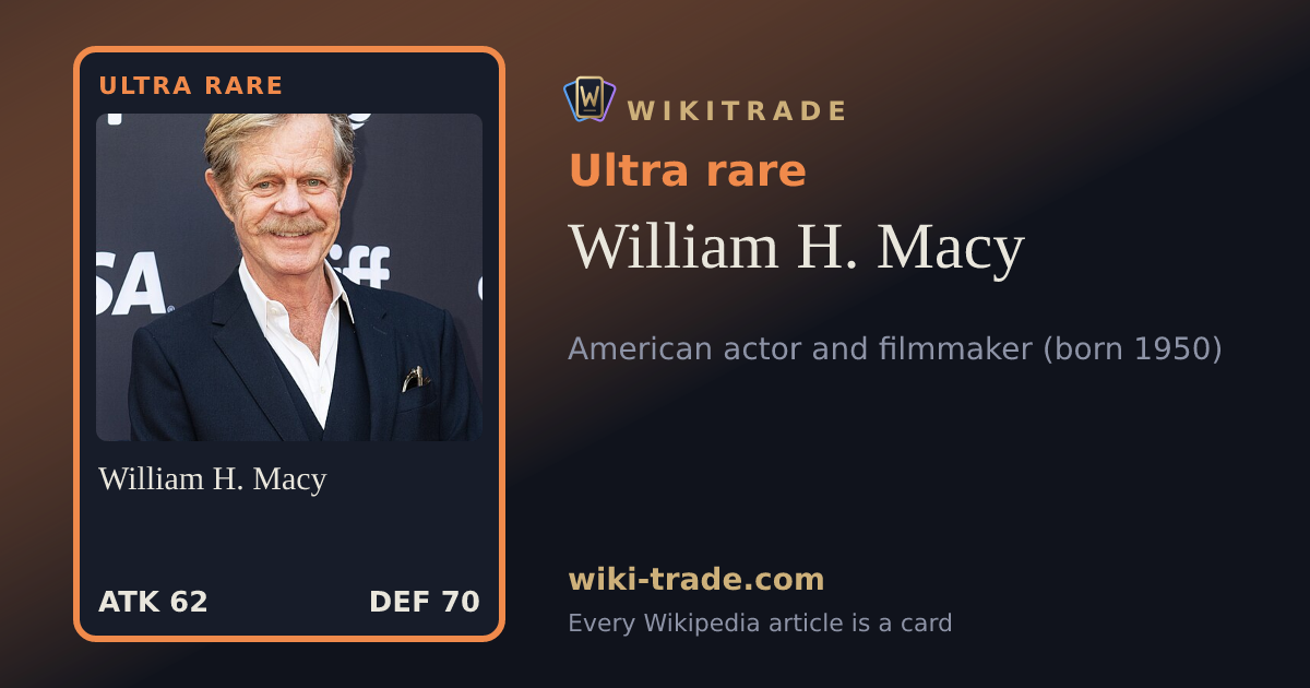 William H. Macy — Ultra rare card