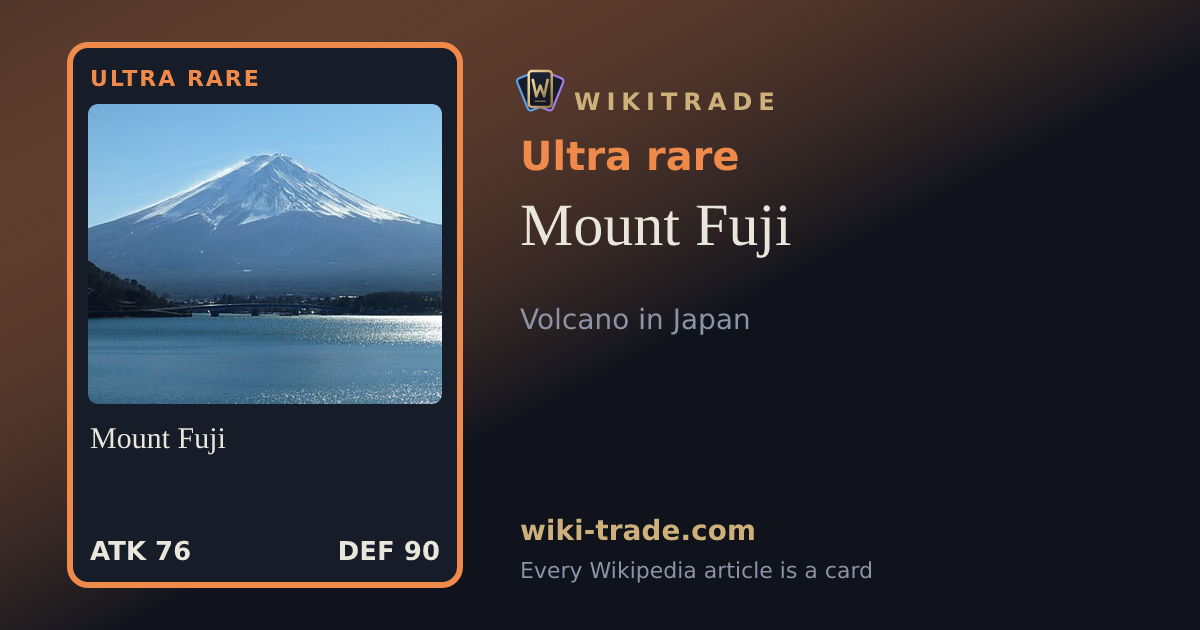 Mount Fuji — Ultra rare card