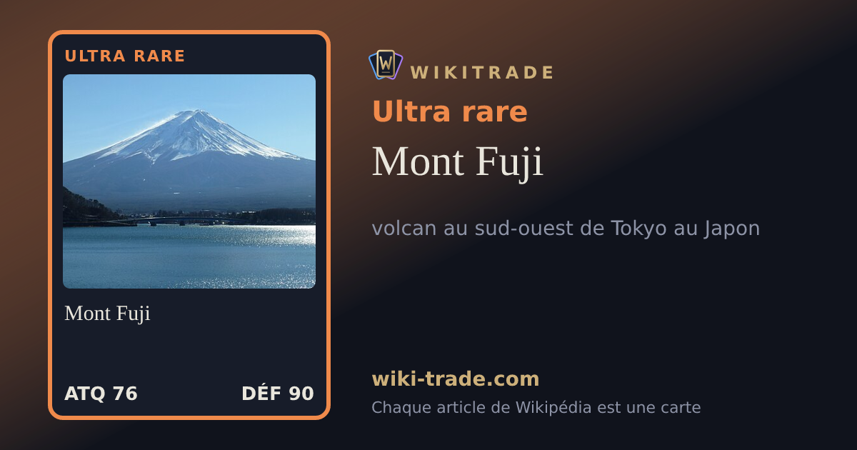 Mont Fuji — carte Ultra rare