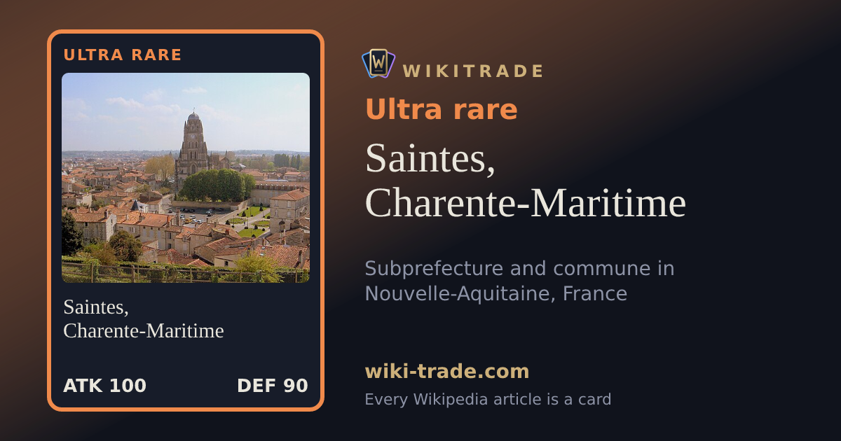 Saintes, Charente-Maritime — Ultra rare card